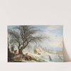 Winter Landscape with Wood Gatherers by Gijsbrecht Leytens
