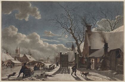 Winter Night in a Dutch Town (1797)