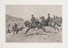 Winter pastimes at an army’s post in the southwest–a run with the hounds (1897)