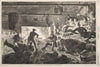 Winter Quarters in Camp – The Inside of a Hut (1863)