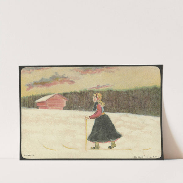 Winter scene by Oscar Grønmyra