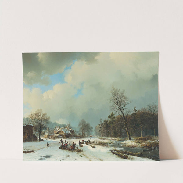 Winter scene (1831) by Barend Cornelis Koekkoek