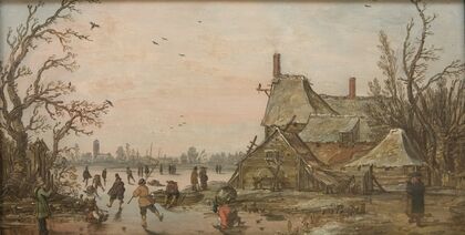 Winter Scene at a Farm (1622 - 1626)