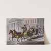 Winter Scene in Philadelphia—The Bank of the United States in the Background by John Lewis Krimmel