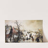 Winter Scene on a Canal by Hendrick Avercamp
