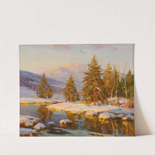 Winter Sunset by Constantin Westchiloff