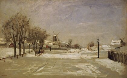 Winter. View of Eriksberg, Stockholm
