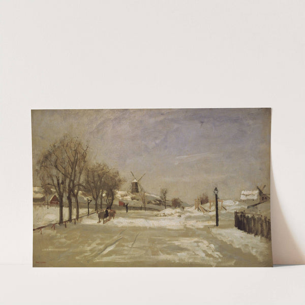 Winter. View of Eriksberg, Stockholm by Carl Skånberg