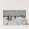 Winterlandschaft mit heimkehrenden Musikanten (1880) by Hugo Mühlig