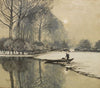 Winterlandschaft mit Kahnfischer