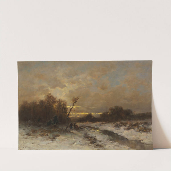 Winterlandschaft mit Reisigsammlern by Désiré Thomassin
