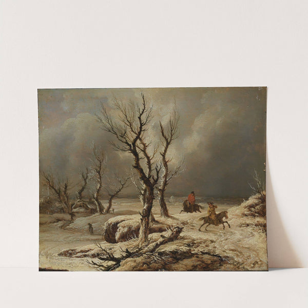 Winterlandschaft mit zwei Reitern (1777) by Ferdinand Kobell