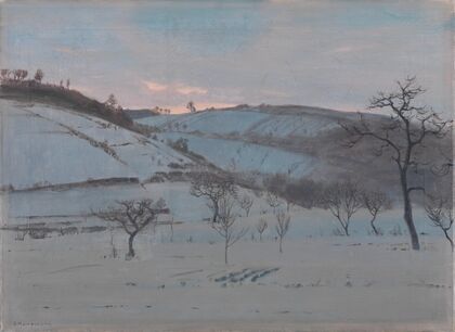 Wintermorgen bei Grötzingen