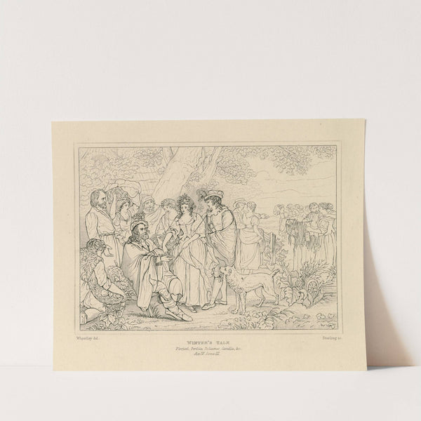 Winter’s tale, Florizel, Perdita, Polixenes, Camilla &c., act IV, scene III (19th century) by William Francis Starling