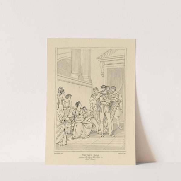 Winter’s tale, Leontes, Hermione, Mamillius &c, act II, scene 1 (19th century) by William Francis Starling