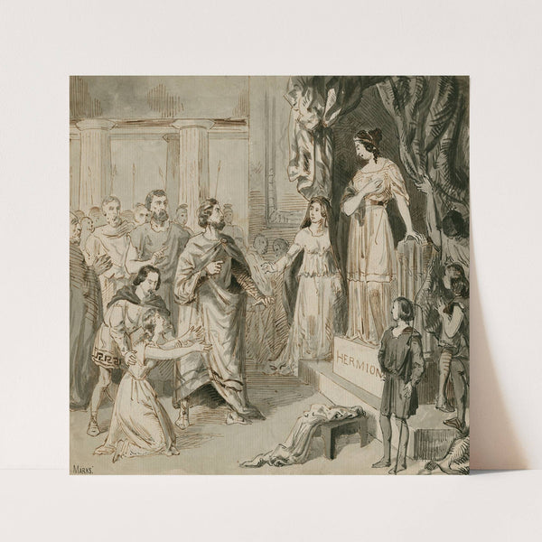 Winter’s Tale, Leontes, Hermione, Pauline, etc by Henry Stacy Marks