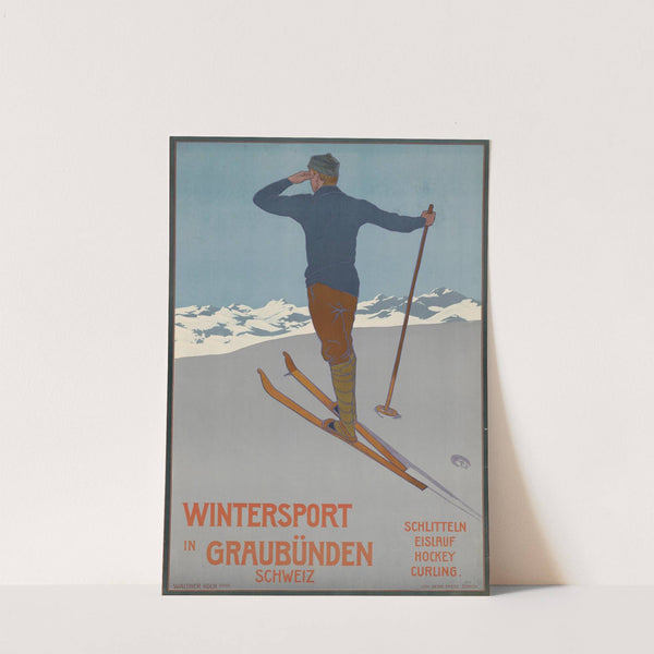 Wintersport in Graubünden (1906) by Walter Koch