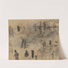 Wit paard, stoel en figuren by James Ensor