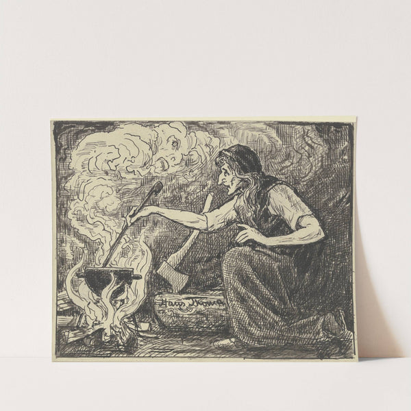 Witches’ kitchen by Hans Thoma