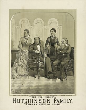 With the original Hutchinson family. ‘Tribes of John and Jesse’