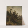 Withered tree on a river bank by Ludwig Willroider
