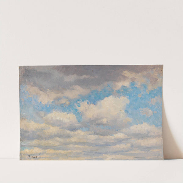 Wolkenstudie (Ca. 1890) by Alfred Zoff
