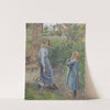 Woman and Child at the Well (1882) by Camille Pissarro