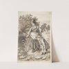 Woman and Child by a Duck Pond (1835–1903) by Lorenz Frølich