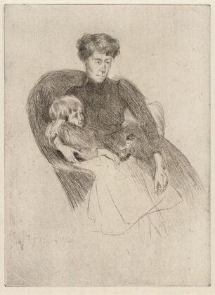 Woman and Child, Seated (Mother and Child with Toy) (ca. 1887-1893)