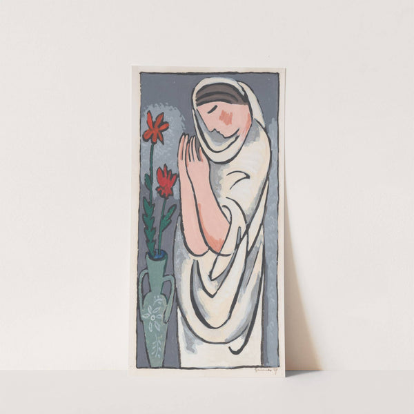 Woman and flower by Mikuláš Galanda