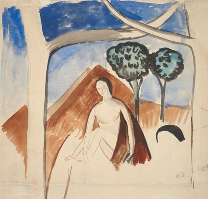 Woman and Mountain (c1977)