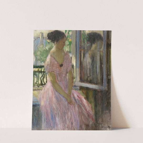 Woman at the Window by Auguste Oleffe