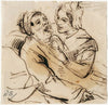 Woman attending a sick man