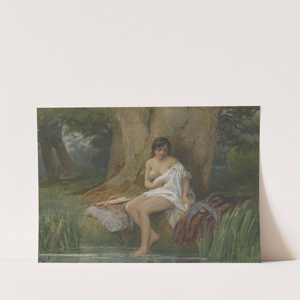 Woman bathing by John Absolon