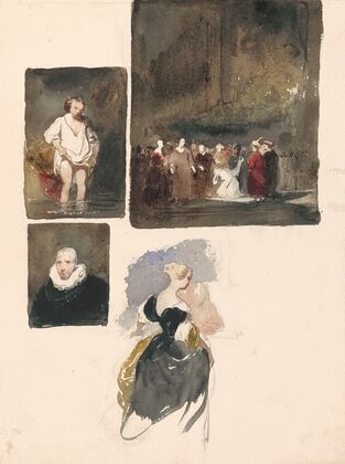 Woman Bathing in the River, Christ and the Adulteress, Cornelis van der Geest and Woman Seen from the Back