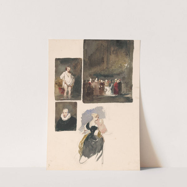 Woman Bathing in the River, Christ and the Adulteress, Cornelis van der Geest and Woman Seen from the Back by Nicaise De Keyser