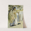 Woman by a Fence by Pierre-Auguste Renoir