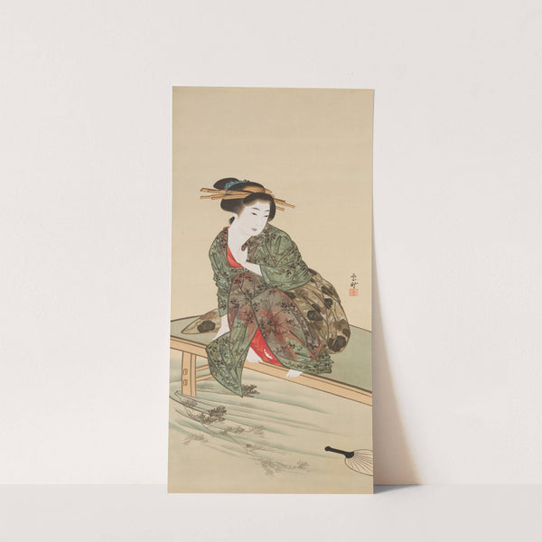 Woman by a Stream (1830s) by Mihata Jōryū