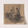 Woman Contemplating in an Interior by Jakob Smits