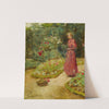 Woman Cutting Roses in a Garden by Childe Hassam