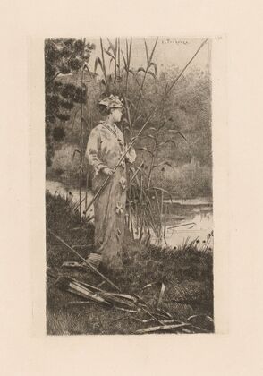 Woman fishing (1880)
