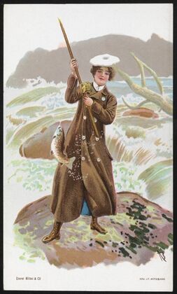 Woman fishing