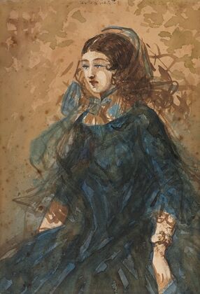 Woman in a Blue Dress (1855–60)