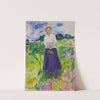 Woman in a Green Meadow (1917) by Edvard Munch