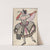 Woman in a harlequin costume holding a mask by Sergey Yurievich Sudeikin