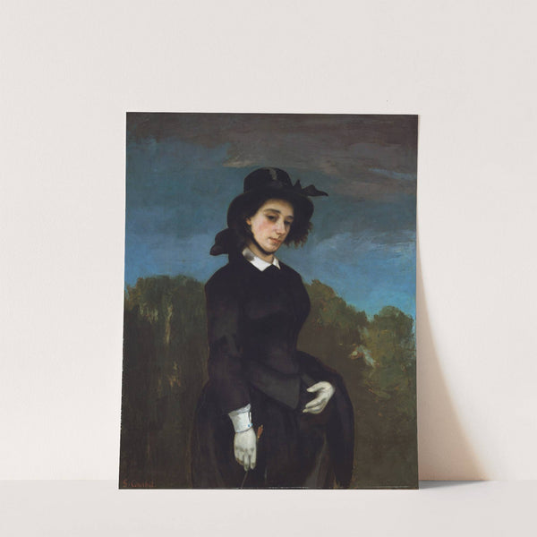 Woman in a Riding Habit (L’Amazone) (1856) by Gustave Courbet