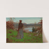 Woman in an Autumn Landscape by William John Hennessy