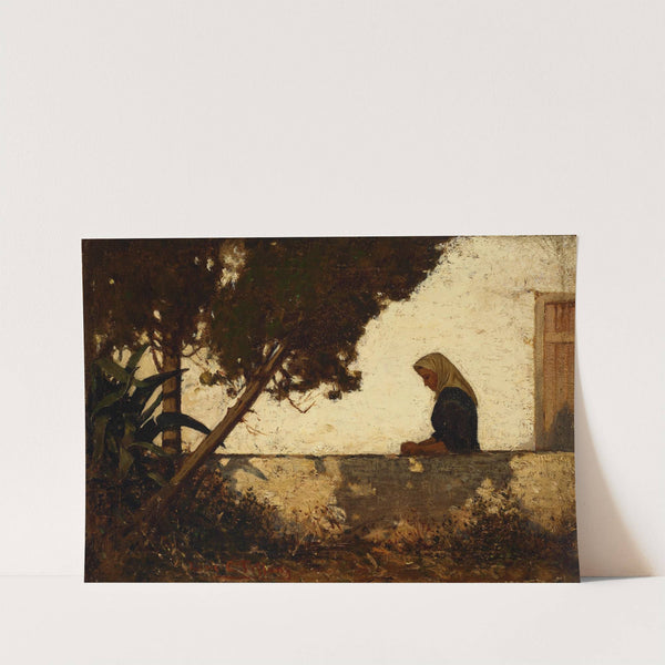 Woman in an Italian Garden by Louis Comfort Tiffany