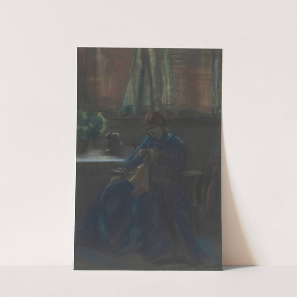 Woman in blue by Mina Arndt