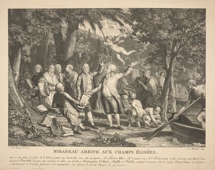 Mirabeau arrive aux Champs Elisees (Mirabeau comes to the Champs Elysees) (1792)
